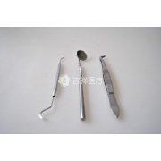 巴基斯坦 不锈钢口镜镊子探针三件套